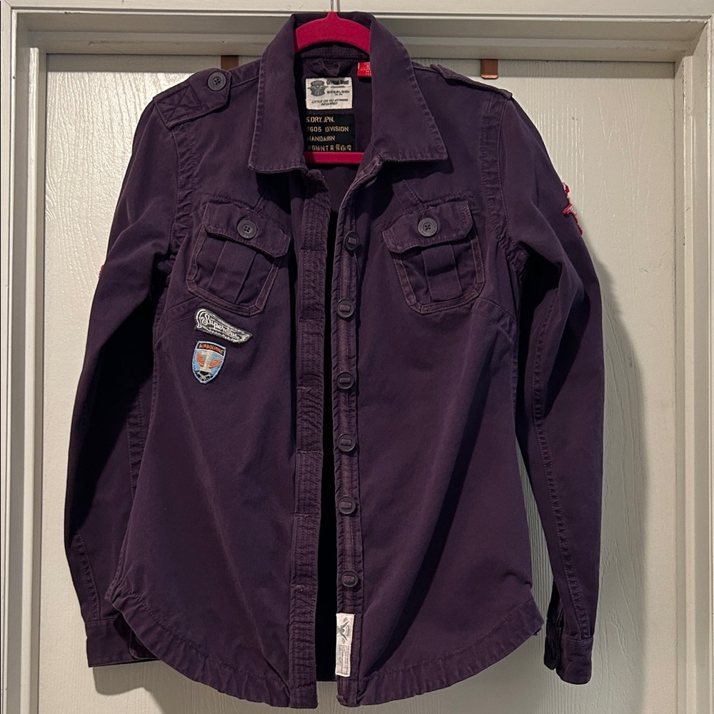 Superdry Women’s Purple Button Down Shirt